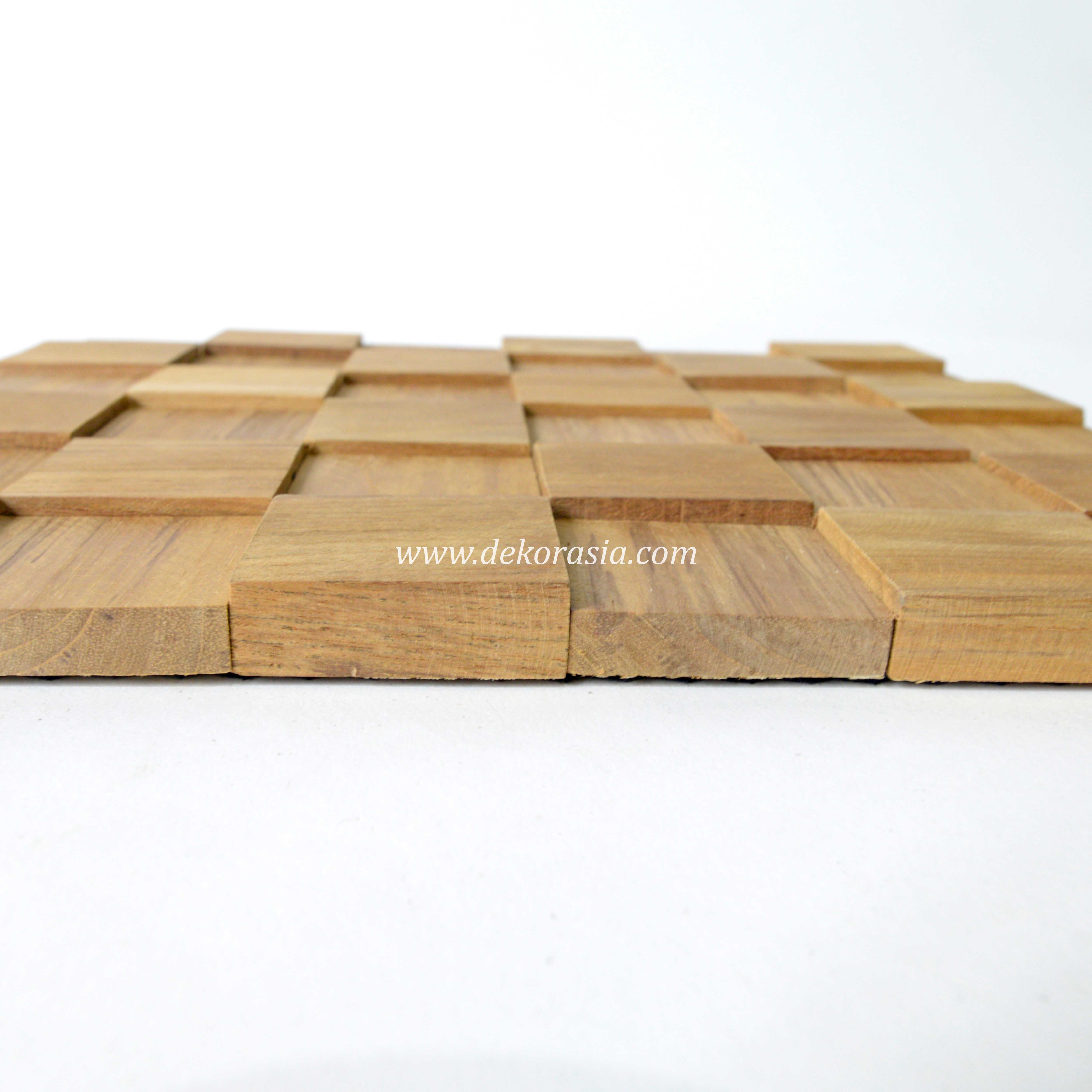 Top Quality Cube Teak for Interior/Exterior Wall Cladding